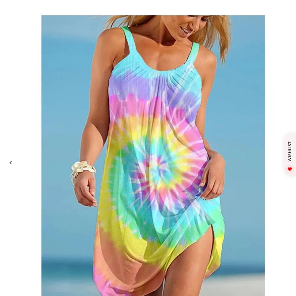 Tie Dye Beach Dress